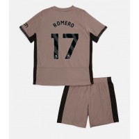 Tottenham Hotspur Cristian Romero #17 Rezervni Dres za djecu 2023-24 Kratak Rukav (+ Kratke hlače)